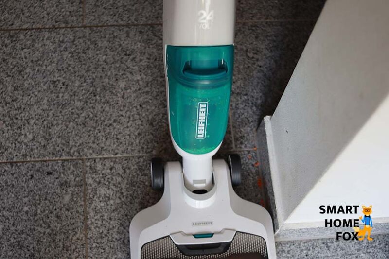 Saugen am Rand und in den Ecken